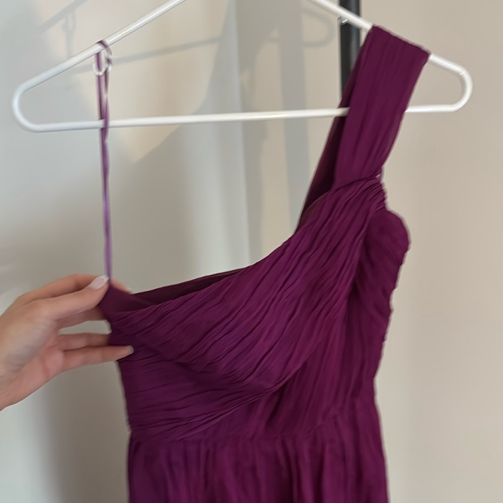 NWT J.Crew plum/purple crinkle dress